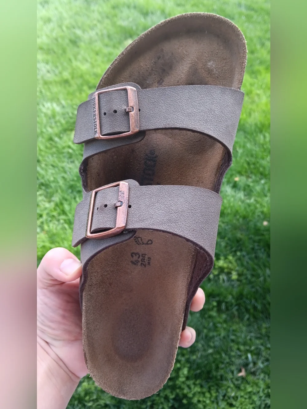 Birkenstock Arizona Two-Strap Sandals in Taupe